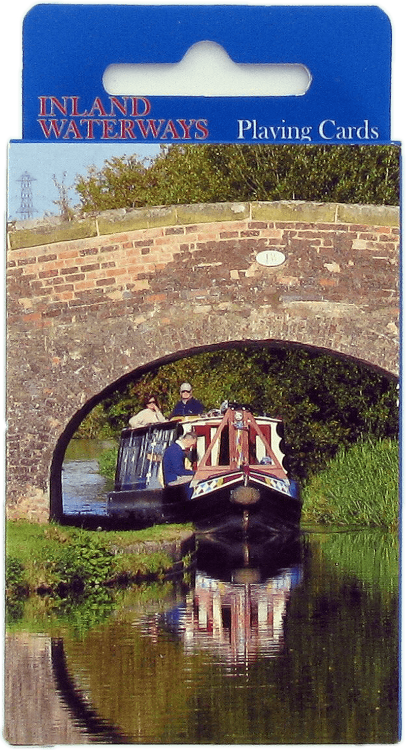 Canal Boat & Bridge design playing cards