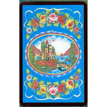 Playing Cards Roses & Castles Design