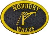 Brass Bridge Plaque - Norbury Wharf