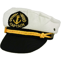 Captain�s Cap Adult (white top)