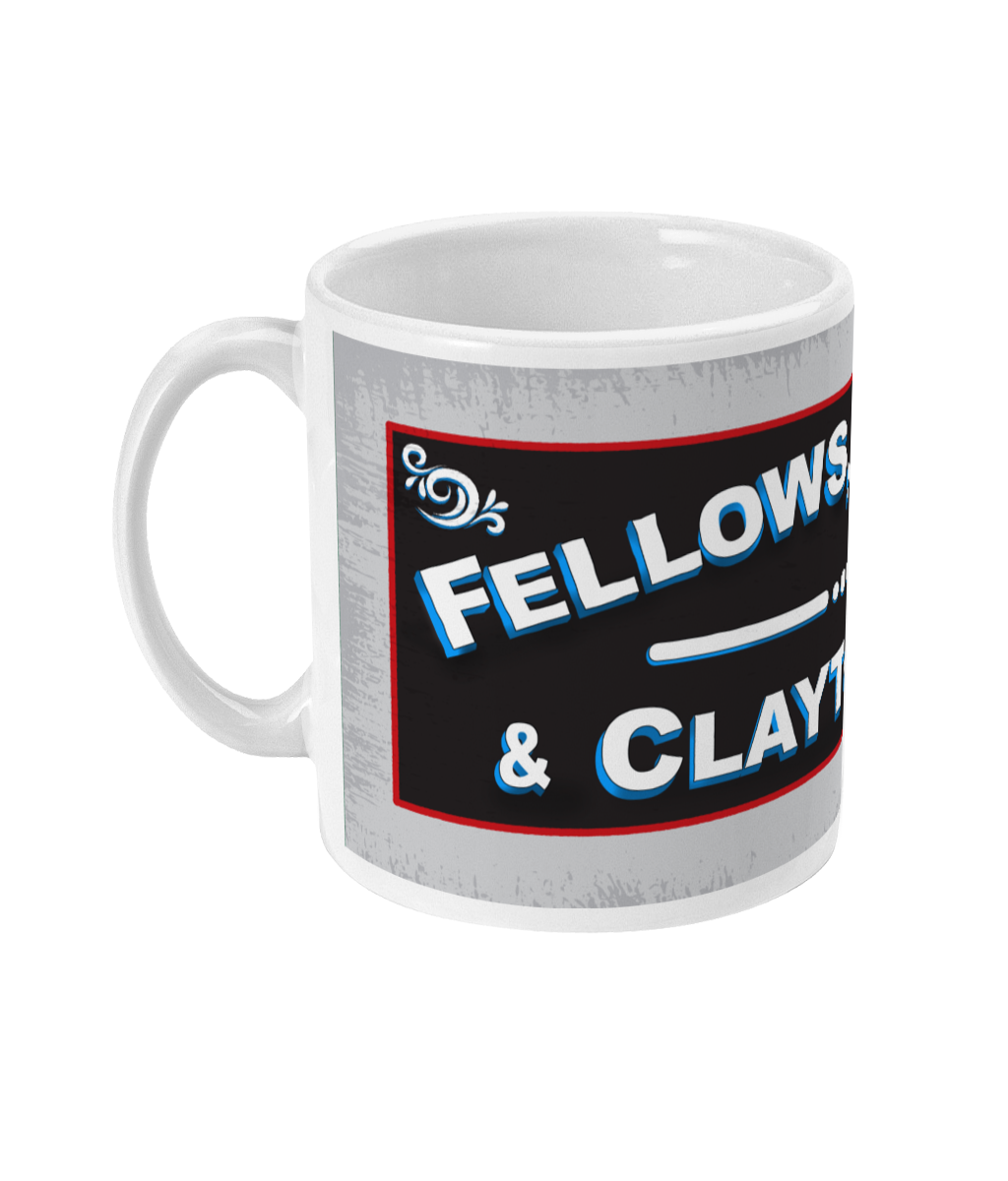 Fellows, Morton & Clayton Ceramic Mug - Black & White