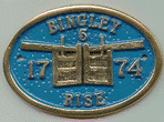 Brass Bridge Plaque - Bingley 5 Rise