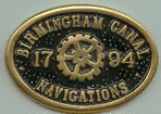 Brass Bridge Plaque - Birmingham Canal Navigations