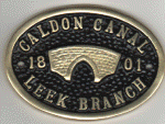 Brass Bridge Plaque - Caldon Canal Leek Branch