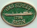 Brass Bridge Plaque - Gas Street Basin