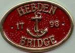 Brass Bridge Plaque - Hebden Bridge