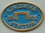 Brass Bridge Plaque - Kingswood Junction
