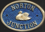 Brass Bridge Plaque - Norton Junction