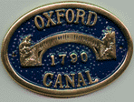 Brass Bridge Plaque - Oxford Canal
