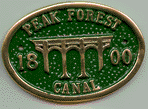 Brass Bridge Plaque - Peak Forest Canal