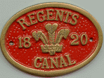 Brass Bridge Plaque - Regents Canal