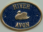 Brass Bridge Plaque - River Avon