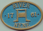 Brass Bridge Plaque - River Nene