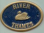 Brass Bridge Plaque - River Thames