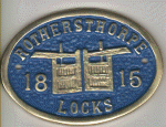Brass Bridge Plaque - Rothersthorpe Locks
