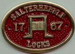 Brass Bridge Plaque - Salterhebble Locks