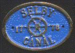 Brass Bridge Plaque - Selby Canal