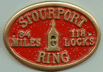 Brass Bridge Plaque - Stourport Ring