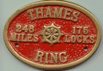 Brass Bridge Plaque - Thames Ring