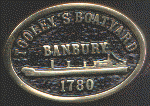 Brass Bridge Plaque - Tooley's Boatyard, Banbury