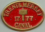 Brass Bridge Plaque - Trent & Mersey Canal
