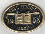 Brass Bridge Plaque - Tuel Tunnel Lock
