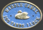Brass Bridge Plaque - Wardle Canal
